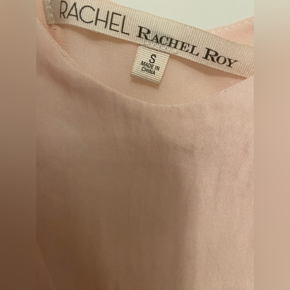 Rachel Roy Spa Peach Pleated Dress - Picture 4 of 4